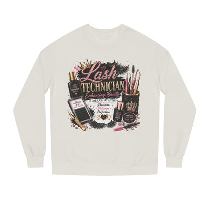 Lash Technician Crewneck Sweatshirt – Beauty Tools Graphic