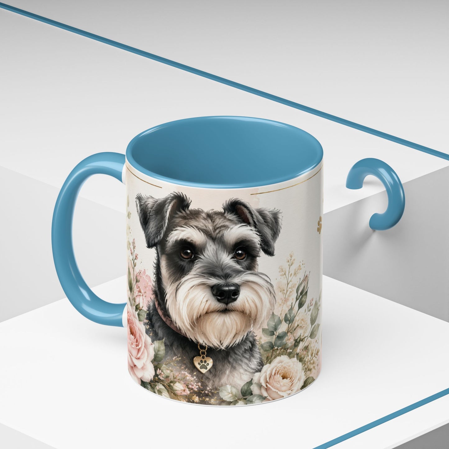 Miniature Schnauzer Coffee Mug - "Life Is Better With a Miniature Schnauzer" Accent Mug (11/15oz)