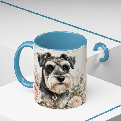 Miniature Schnauzer Coffee Mug - "Life Is Better With a Miniature Schnauzer" Accent Mug (11/15oz)