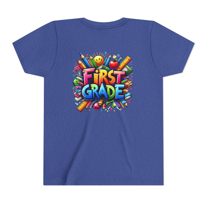 First Grade Kids Tee — Colorful Back-to-School Shirt for Boys & Girls