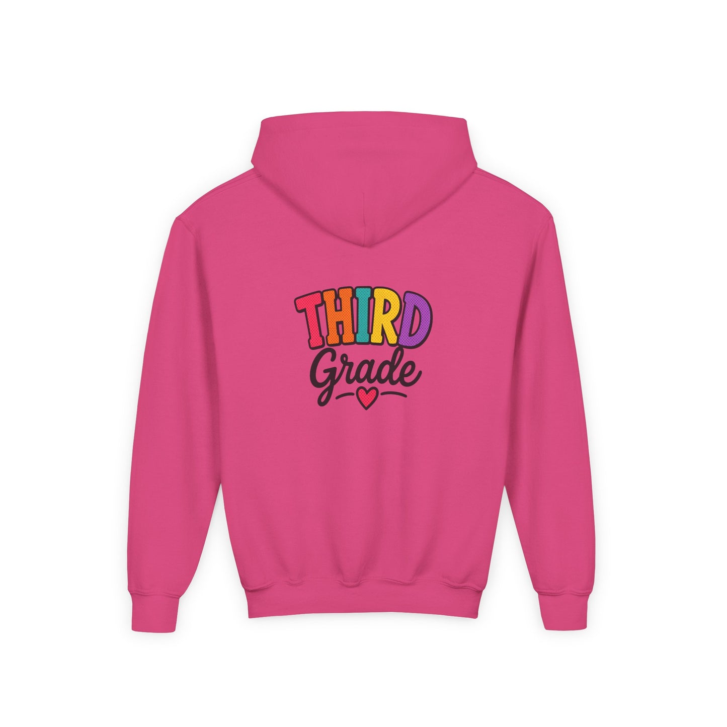 Third Grade Kids Hoodie — Colorful Back-to-School Sweatshirt