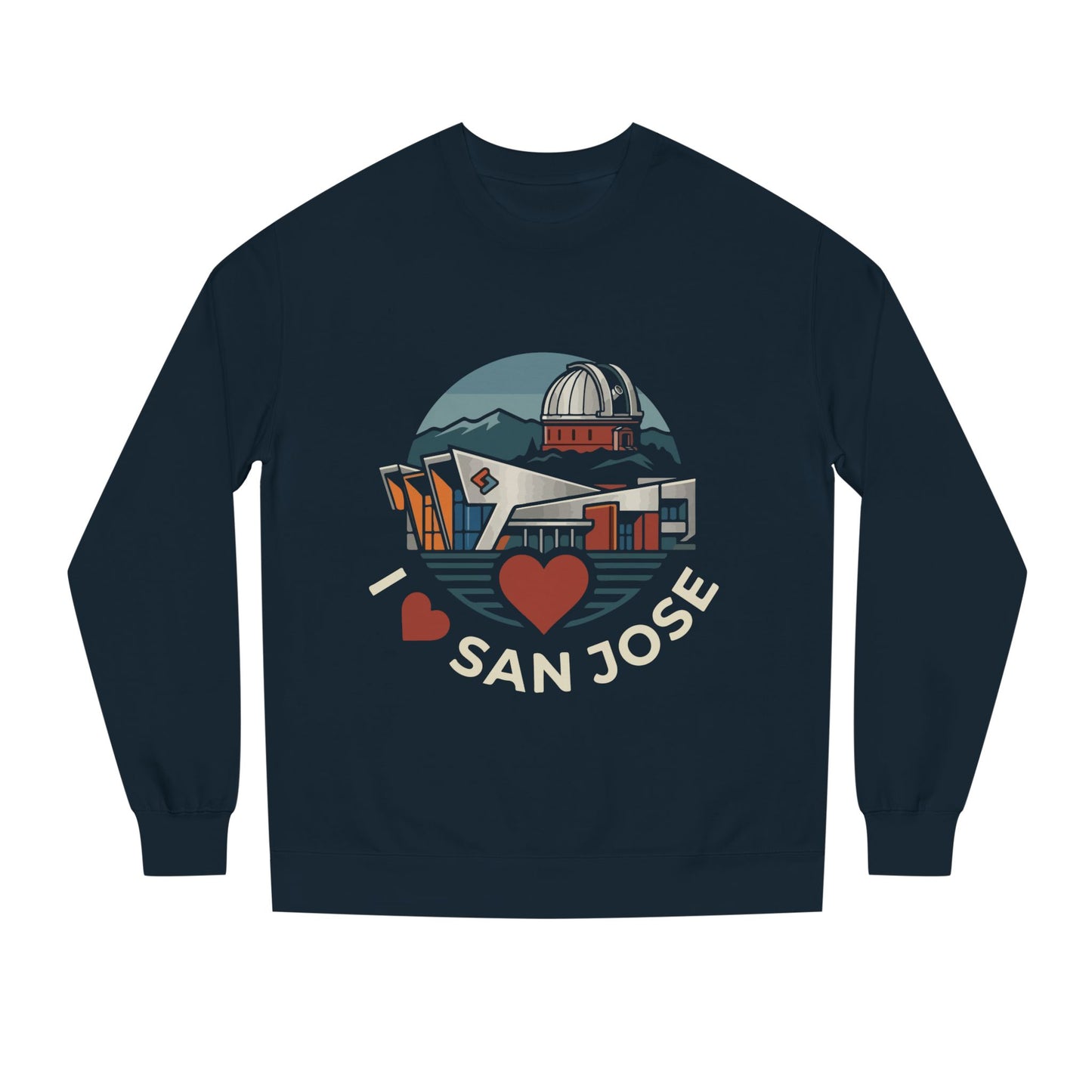 San Jose Heart Crewneck Sweatshirt