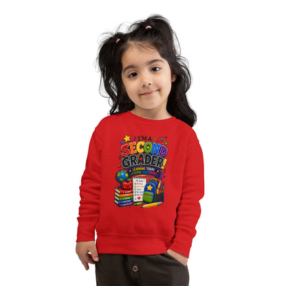 I'm a Second Grader Toddler Sweatshirt — Cute Back-to-School Kids Crewneck
