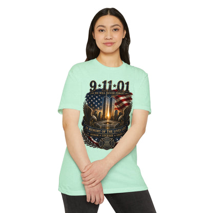 9/11 Memorial T-Shirt – "We Will Never Forget" Tribute Tee