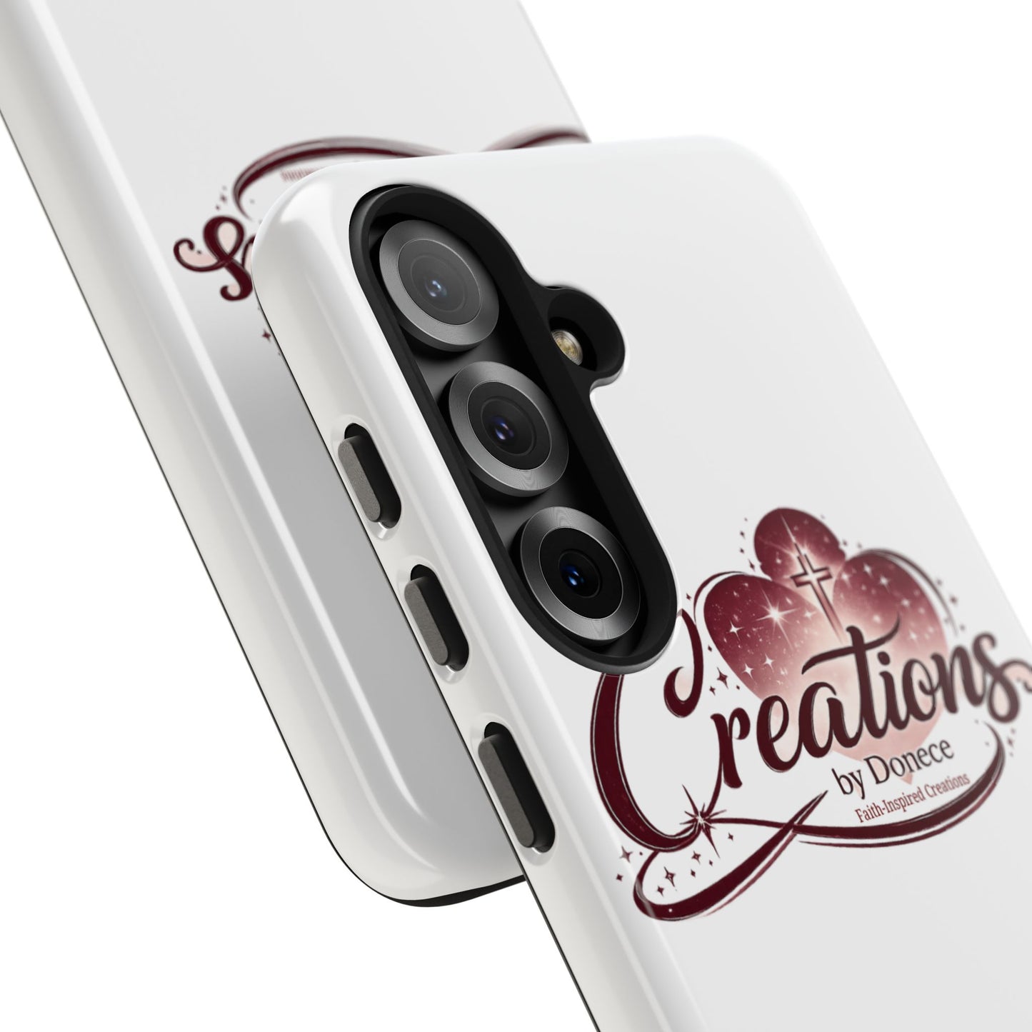 Tough Phone Case — "Creations by Donece" Logo Protective Phone Cover