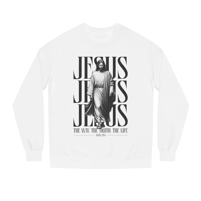 Jesus Graphic Sweatshirt — 'The Way The Truth The Life' Christian Crewneck