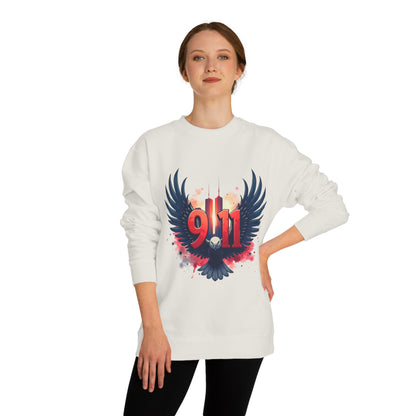 9/11 Memorial Sweatshirt – Eagle Wings Tribute Crewneck
