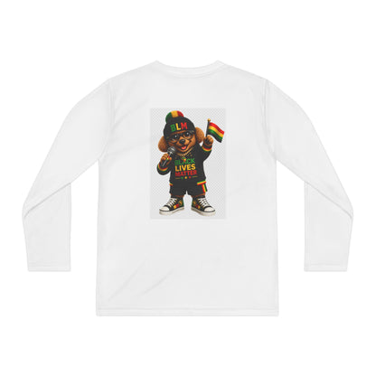 Youth Long Sleeve Tee — Rasta Teddy "Lives Matter" Graphic