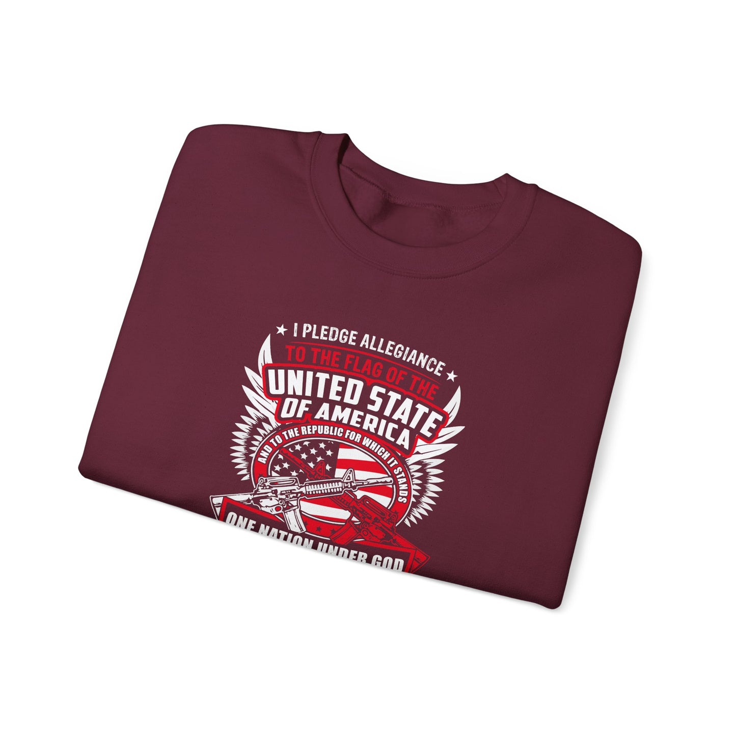 I Pledge Allegiance To the Flag of the of America The Reporlic for Which It Stands One Nation Under God Indivisible With Liberty and Justice for All Sweatshirt