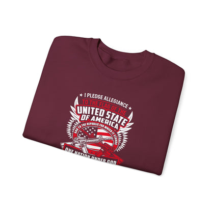 I Pledge Allegiance To the Flag of the of America The Reporlic for Which It Stands One Nation Under God Indivisible With Liberty and Justice for All Sweatshirt
