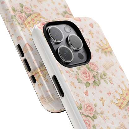 Daughter of the King Floral Phone Case — Tough Magnetic Protective Cover