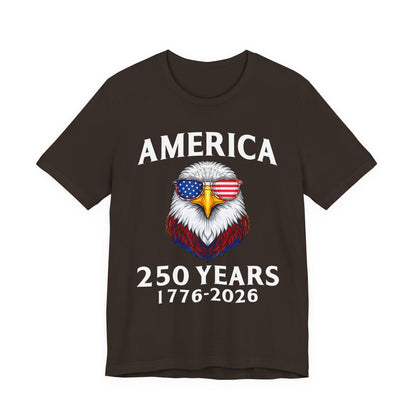 America 250 Years Tee — Patriotic Bald Eagle 1776-2026 T-Shirt