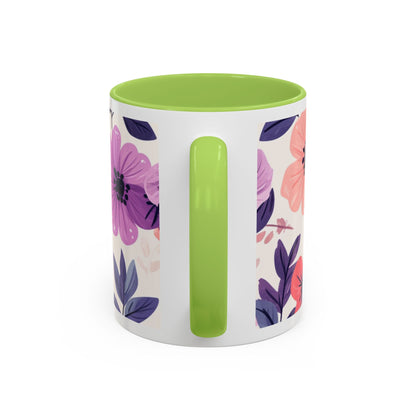 Mother Peace Floral Coffee Mug — "A quiet light, a guiding hand..." Memorial Tribute Mug