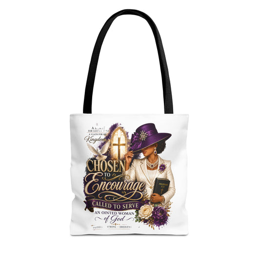 Christian Encourager Tote Bag — "Chosen to Encourage" Design