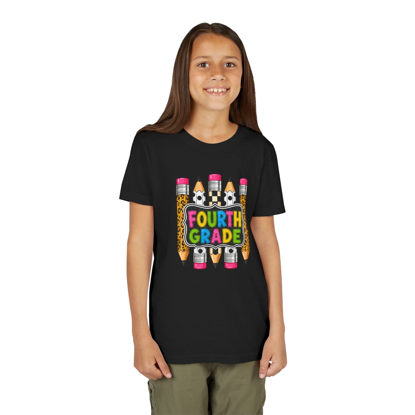 Fourth Grade Pencil Kids Tee – Back to School Youth Shirt