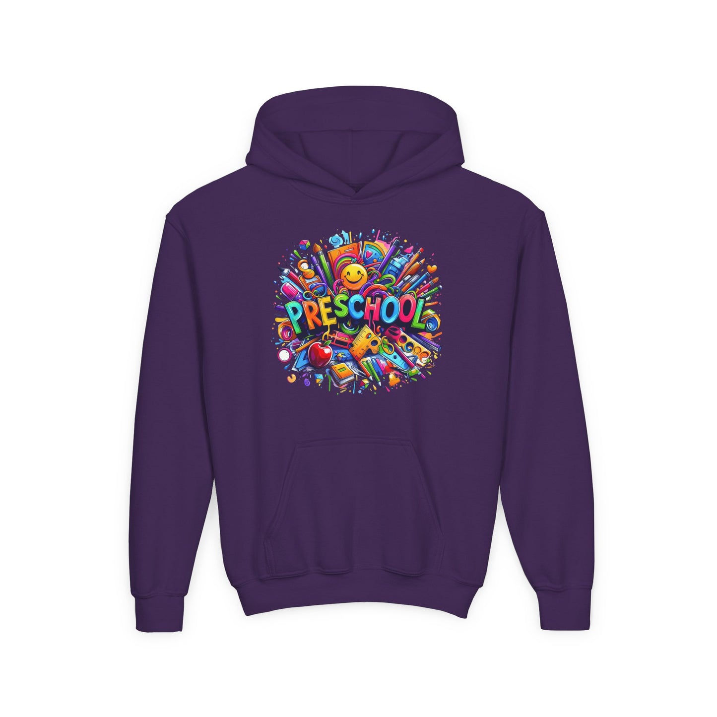 Preschool Kids Hoodie — Colorful Back-to-School Preschool Design