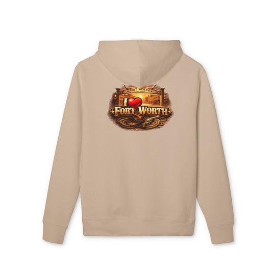 Fort Worth Retro Logo Hoodie — I  Fort Worth City Sweatshirt