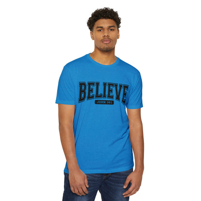 Believe John 14:1 T-Shirt — Faith-Inspired Biblical Tee