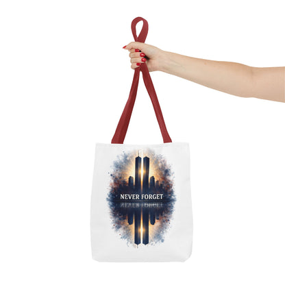 Never Forget Memorial Tote Bag — 9/11 Tribute Skyline All-Over Print