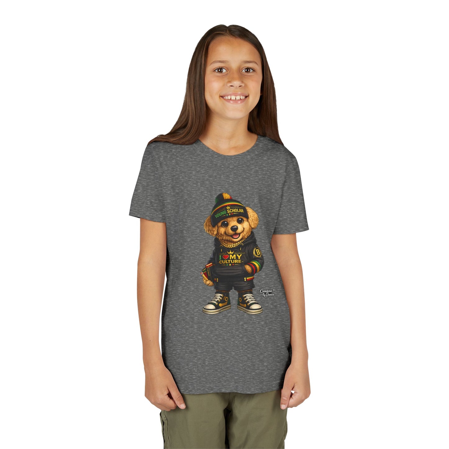 Youth Bear Graphic Tee – "I Love My Culture" Urban Streetwear