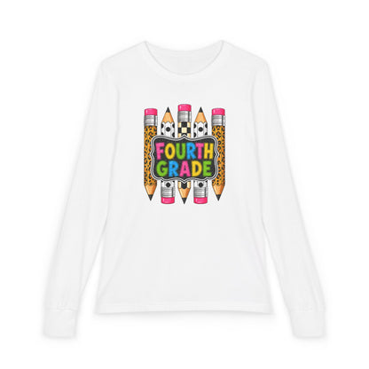 Fourth Grade Pencils Youth Long Sleeve Tee