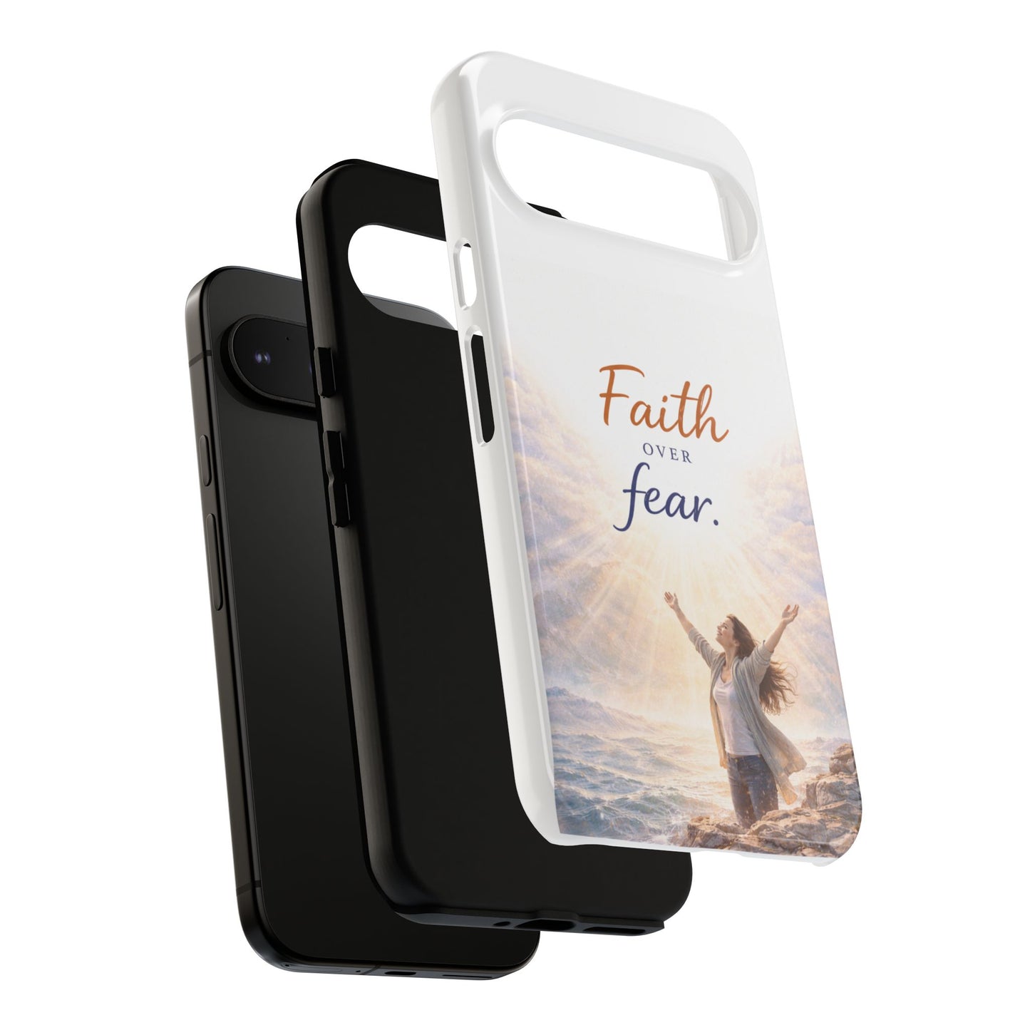 Faith Over Fear Phone Case — Inspirational Christian iPhone Cover