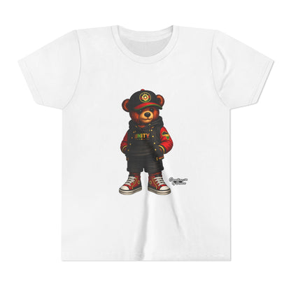 Youth Tee — 'Unity' Streetwear Teddy Bear Graphic Shirt