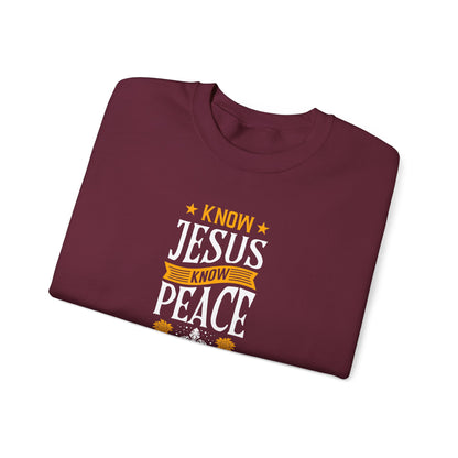 Know Jesus Know Peace Sweatshirt