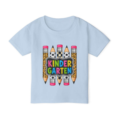 Kindergarten Pencils Toddler T-Shirt — Colorful Back-to-School Tee
