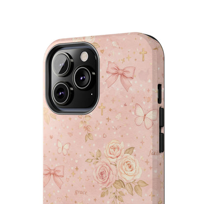 Grace Faith Phone Case | Christian floral iPhone Case