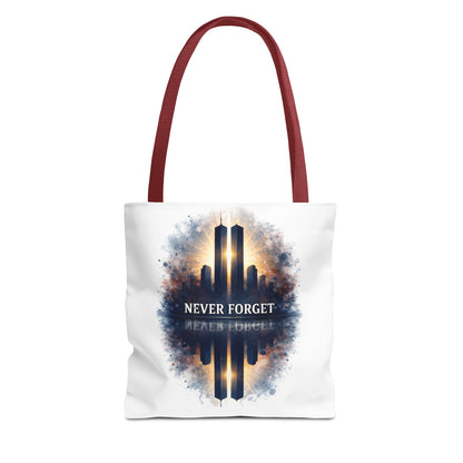 Never Forget Memorial Tote Bag — 9/11 Tribute Skyline All-Over Print