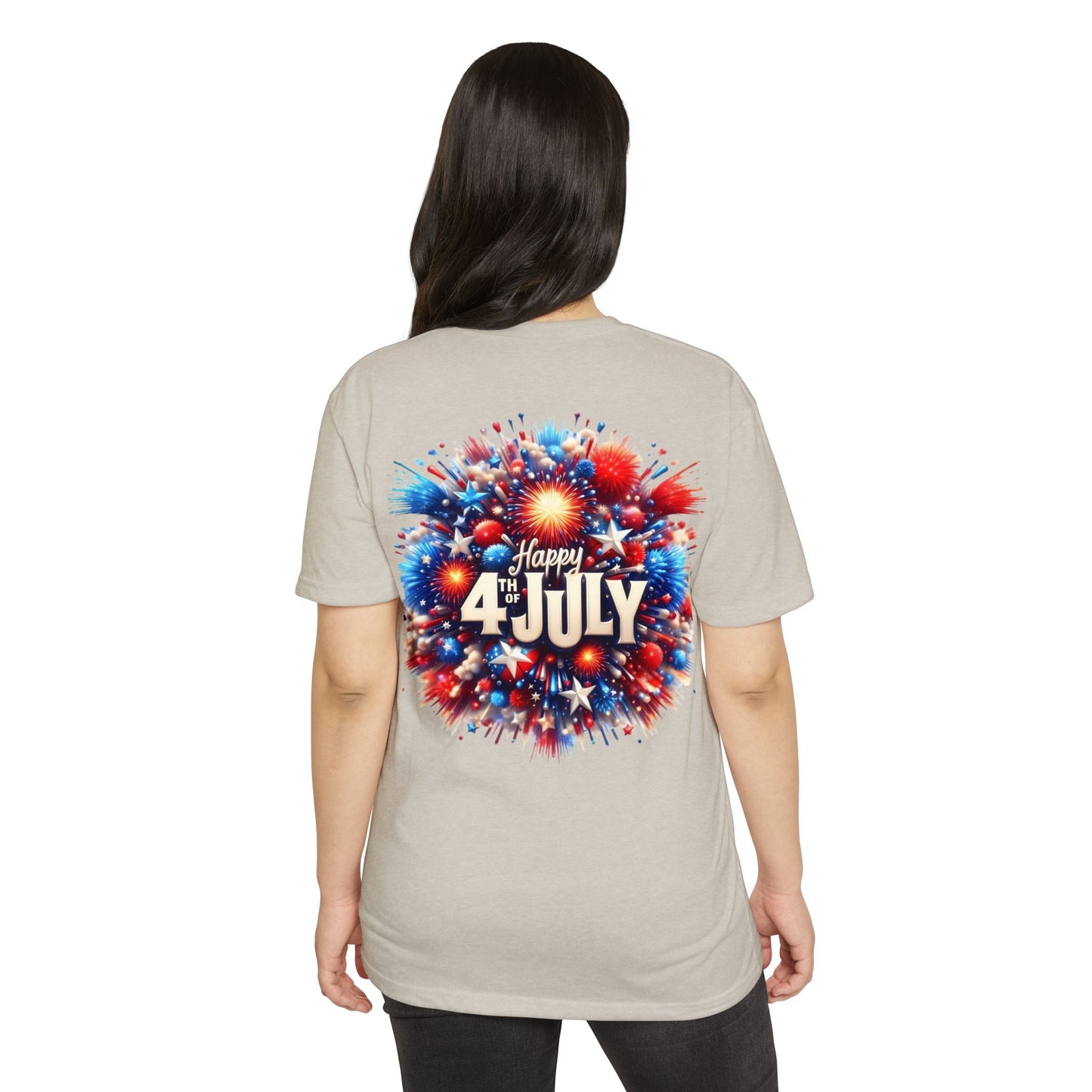 Happy 4th of July T-Shirt — Patriotic Fireworks Tee