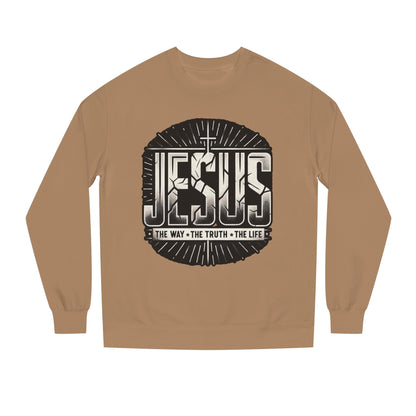Jesus Faith Crewneck Sweatshirt – "Jesus: The Way • The Truth • The Life" Christian Pullover