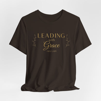 Leading With Grace Tee — Inspirational Christian Faith T‑Shirt