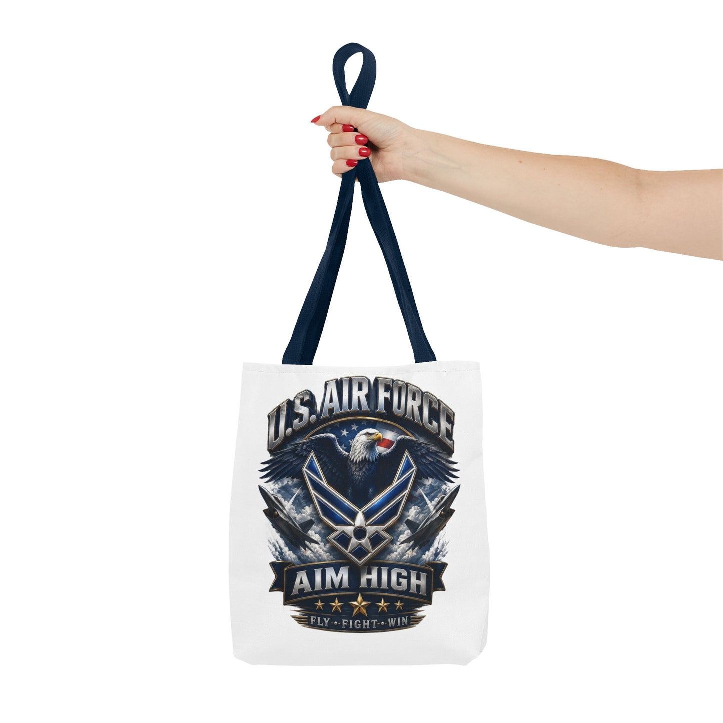 U.S. Air Force Aim High Tote Bag — Patriotic Eagle Military Tote