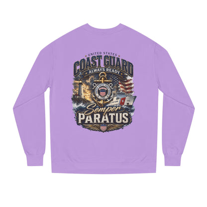 Coast Guard Semper Paratus Sweatshirt — USCG Always Ready Veteran Crewneck