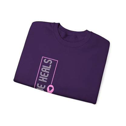 Love Heals Pink Ribbon Sweatshirt