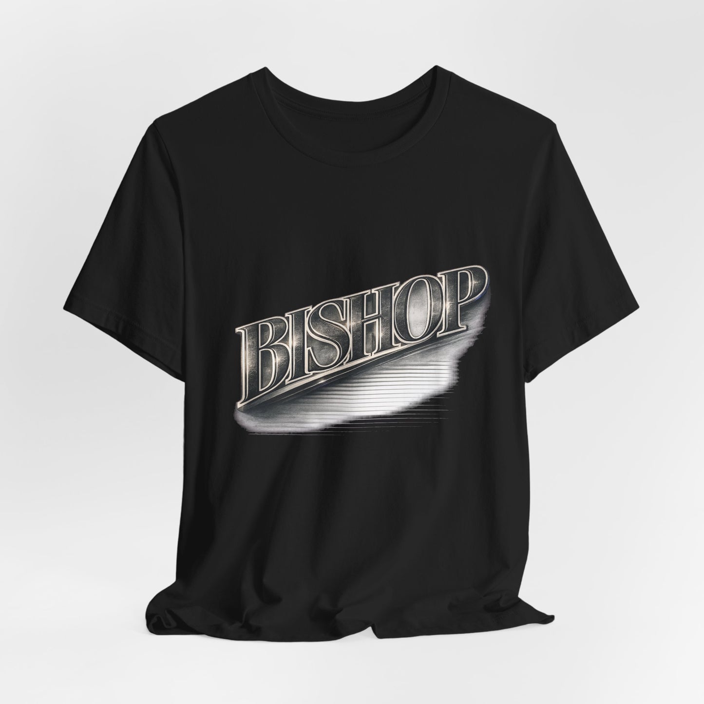 Bishop Retro Chrome Logo T‑Shirt