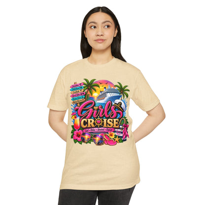 Girls Cruise T‑Shirt — Tropical Bachelorette & Vacation Tee