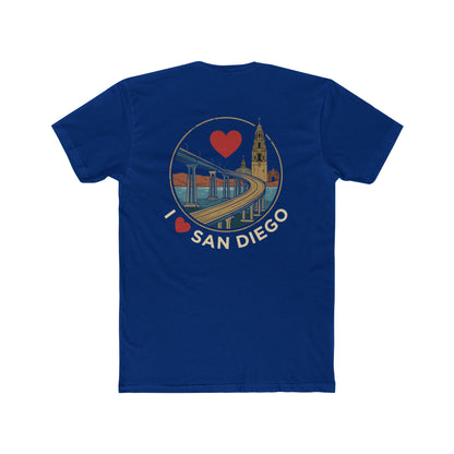 I Heart San Diego Crew Tee — Vintage Bridge & Tower Graphic