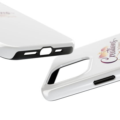 Creations by Donece Soft-Touch Tough Phone Case — Faith-Inspired Logo Protective Cover
