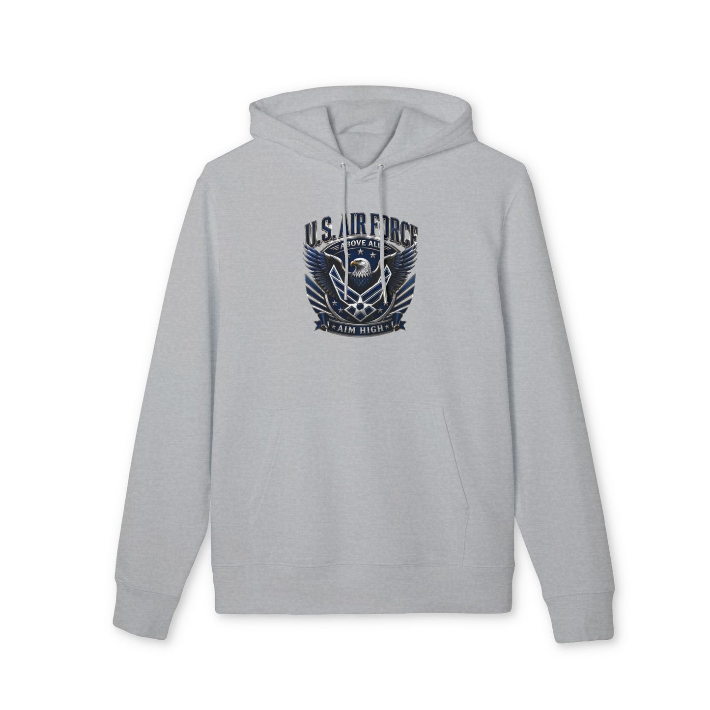 U.S. Air Force Eagle Hoodie — "Aim High" Military Graphic Pullover