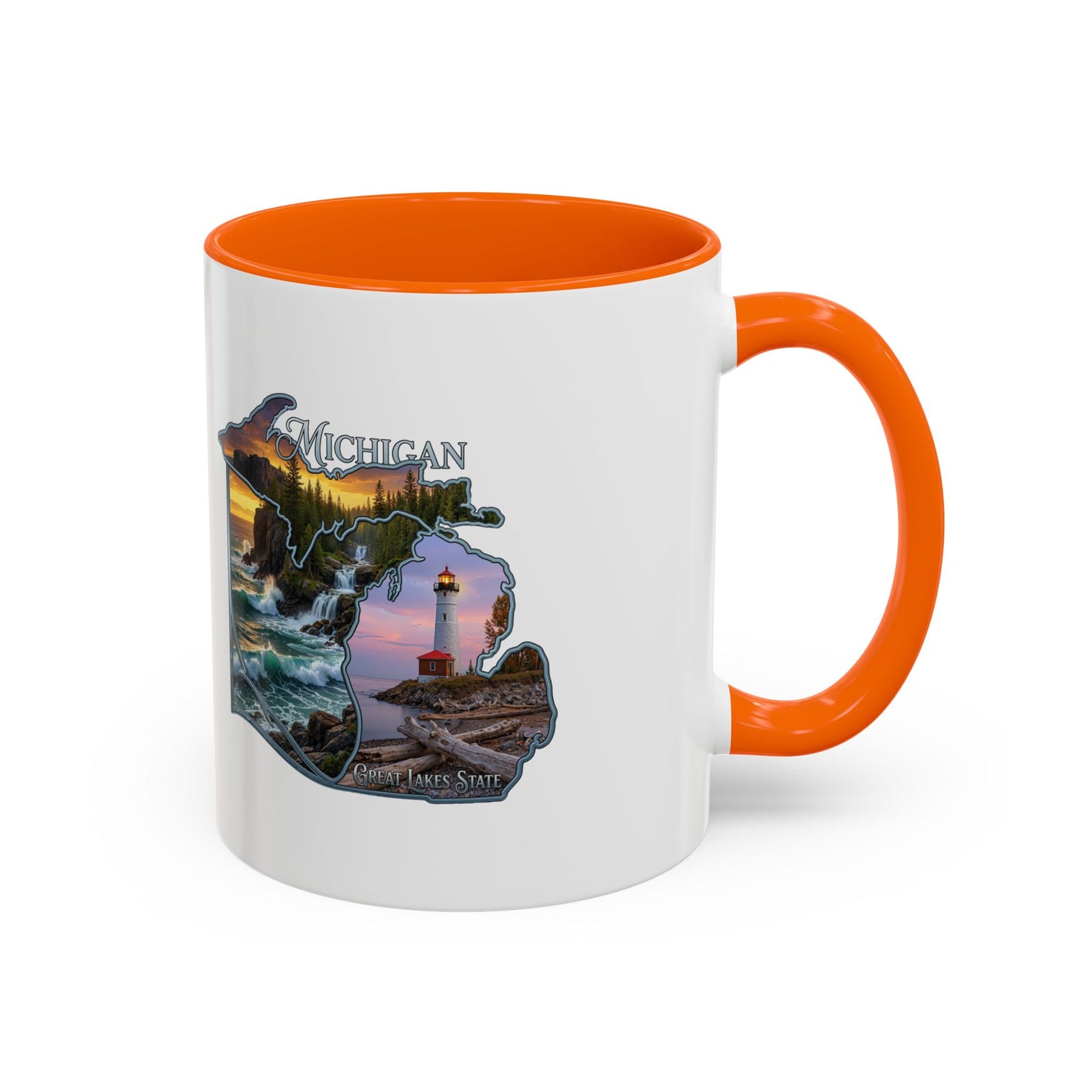Michigan Lighthouse Coffee Mug — Scenic Great Lakes Accent Mug (11/15oz)