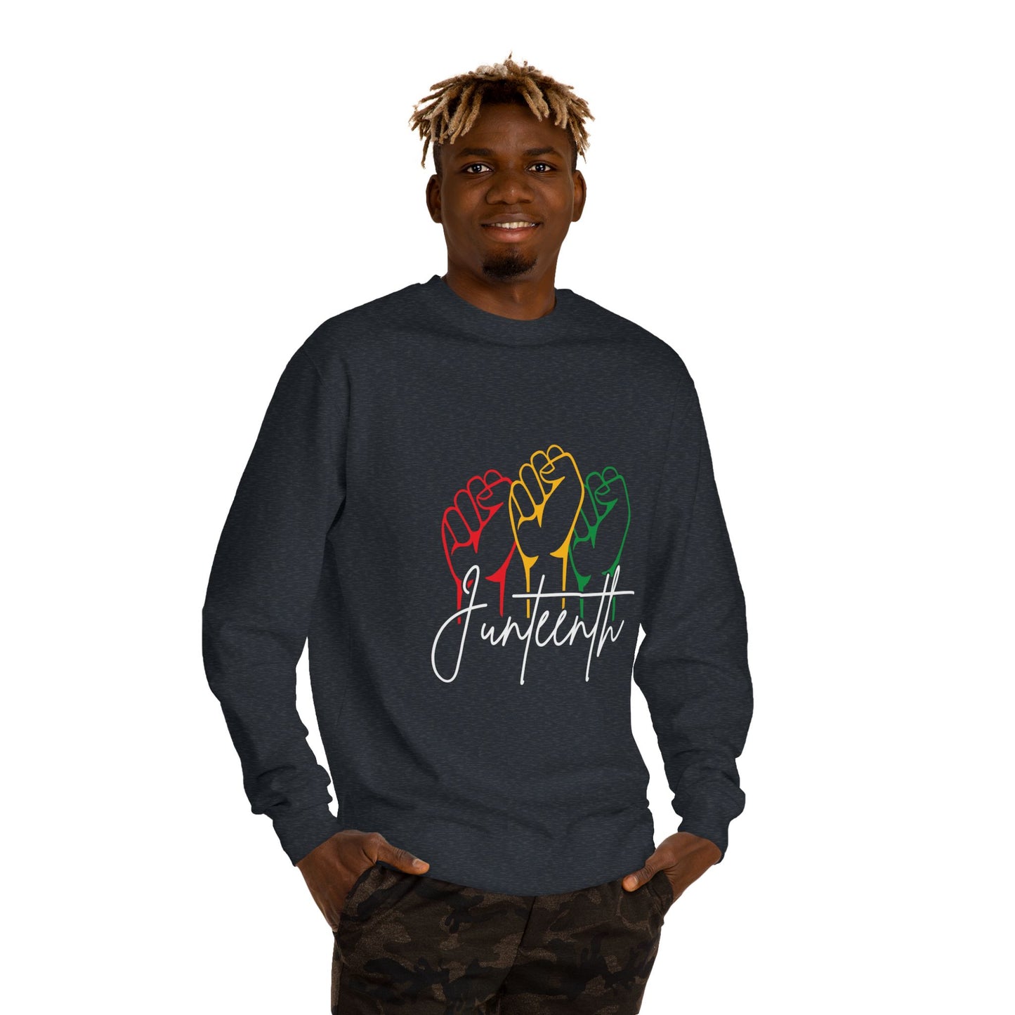 Juneteenth Fist Sweatshirt - Juneteenth Celebration Pullover
