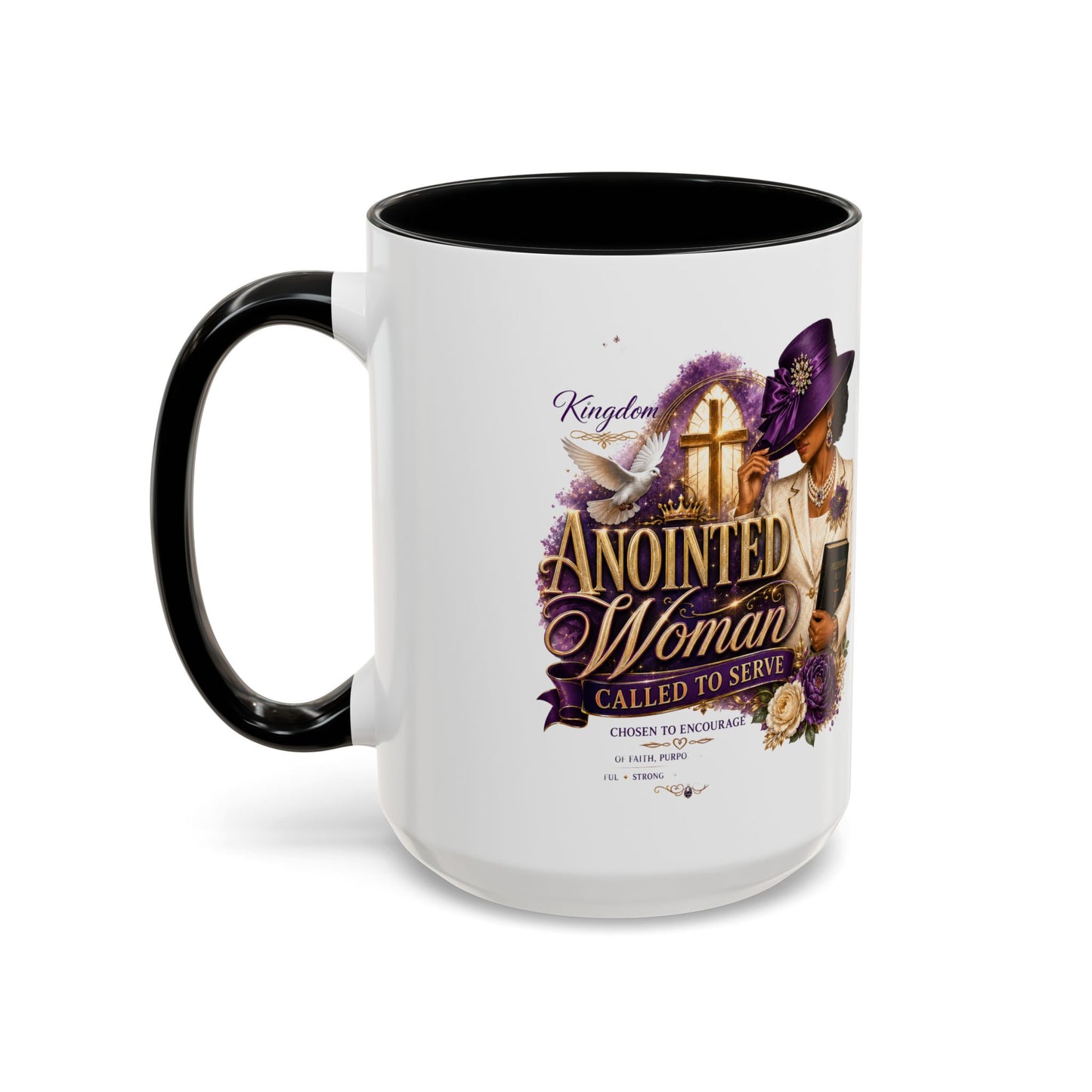 Anointed Woman Coffee Mug — Faithful, Called to Serve Accent Mug (11/15oz)