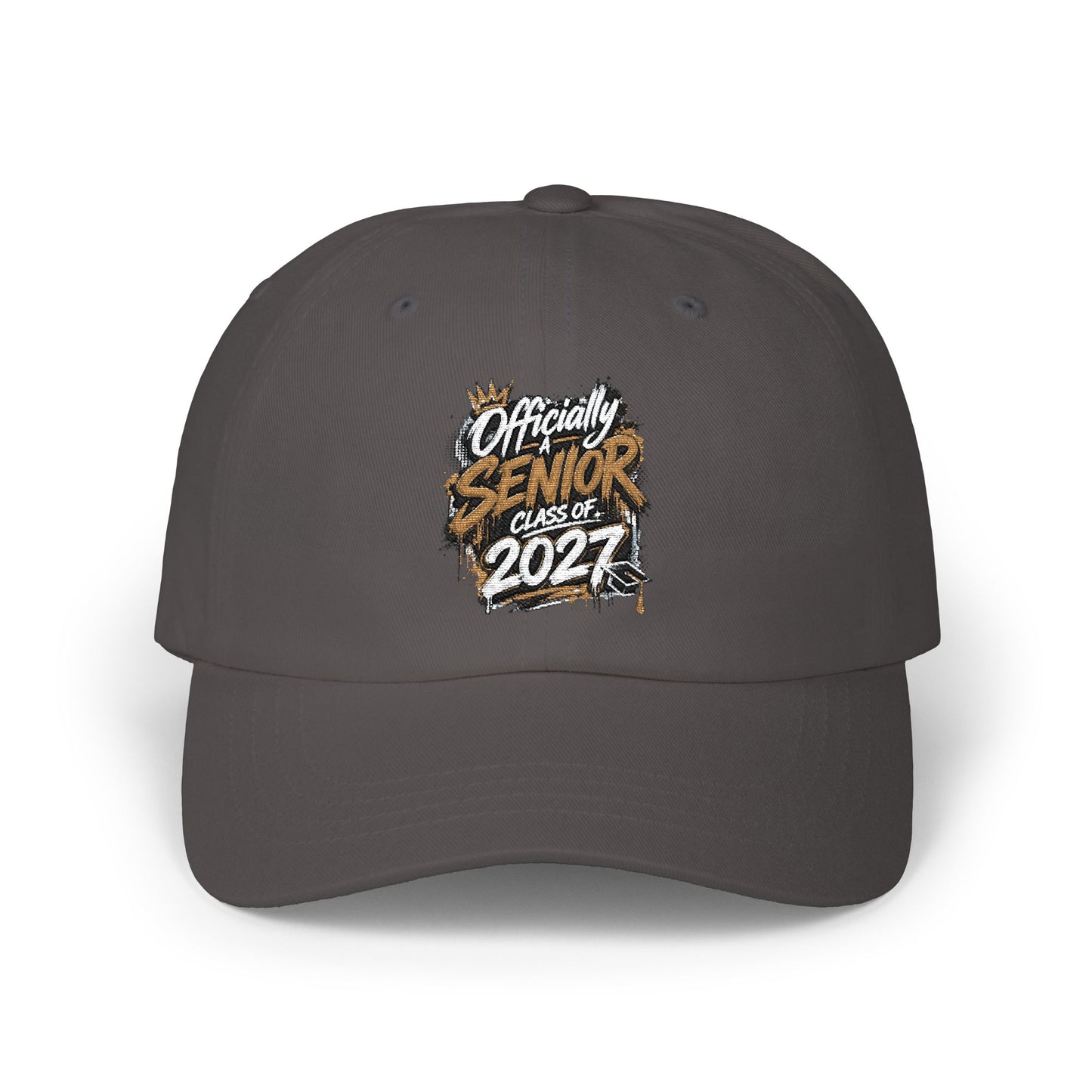 Senior Since 2024 Dad Cap – White Embroidered Graduation Baseball Hat