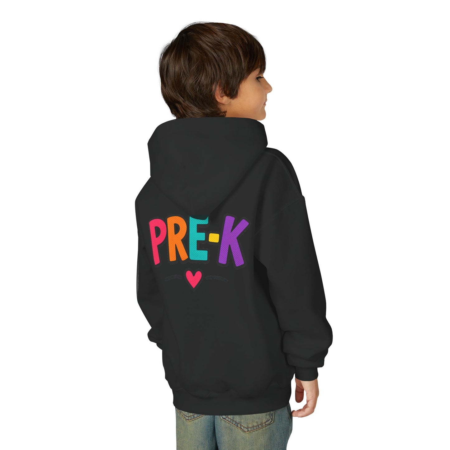 Pre-K Kids Hoodie — Colorful Cute Pre-K School Hooded Sweatshirt for Toddlers