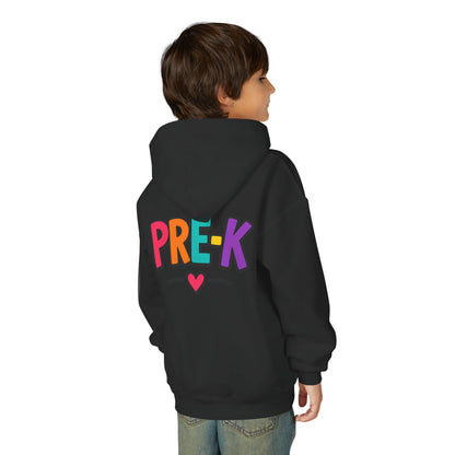 Pre-K Kids Hoodie — Colorful Cute Pre-K School Hooded Sweatshirt for Toddlers
