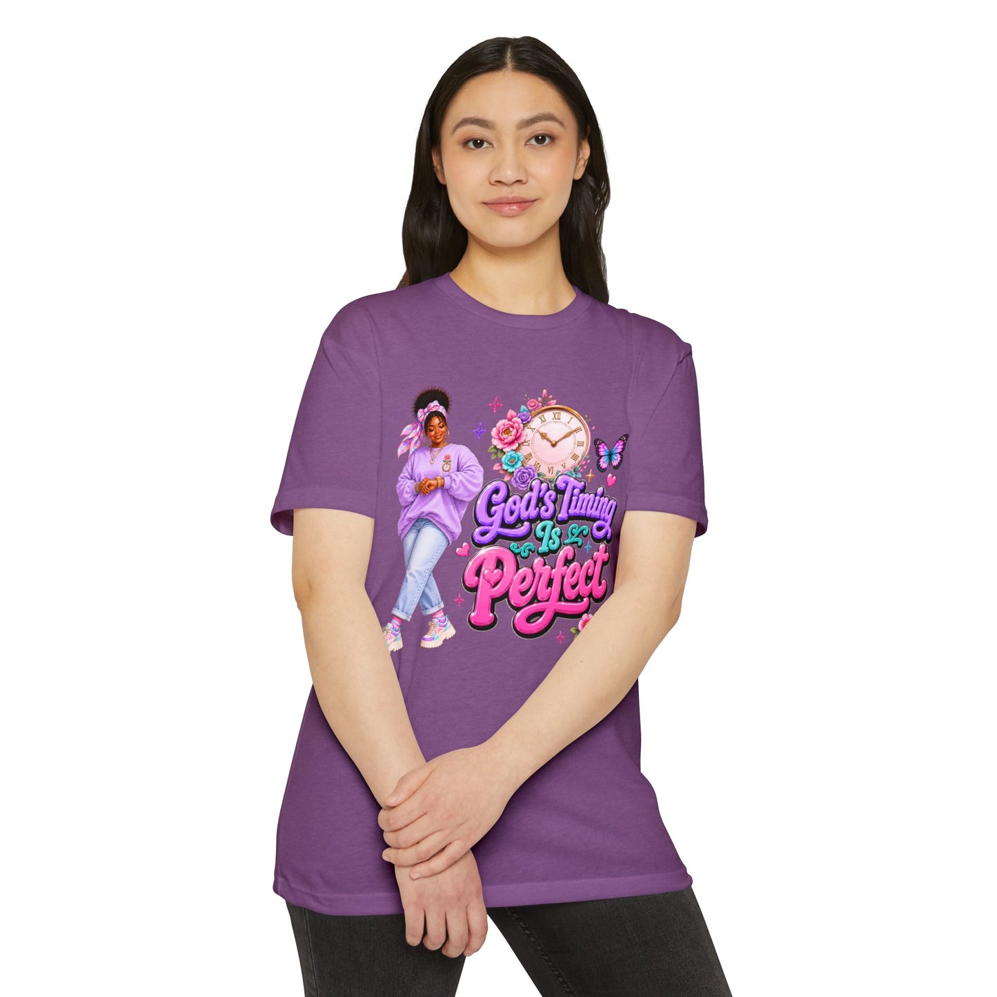 God's Timing Is Perfect T-Shirt — Faith-Inspired Inspirational Tee