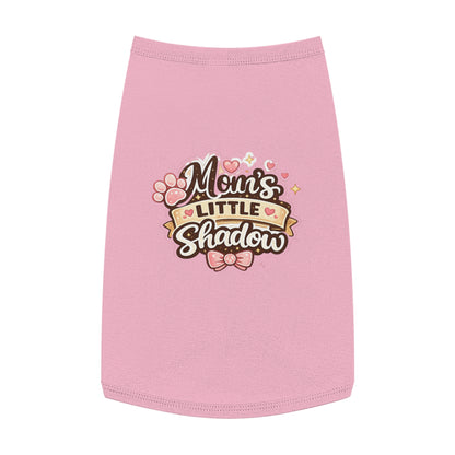 Pet Tank Top — "Mom's Little Shadow" Cute Paw Print Dog Tank